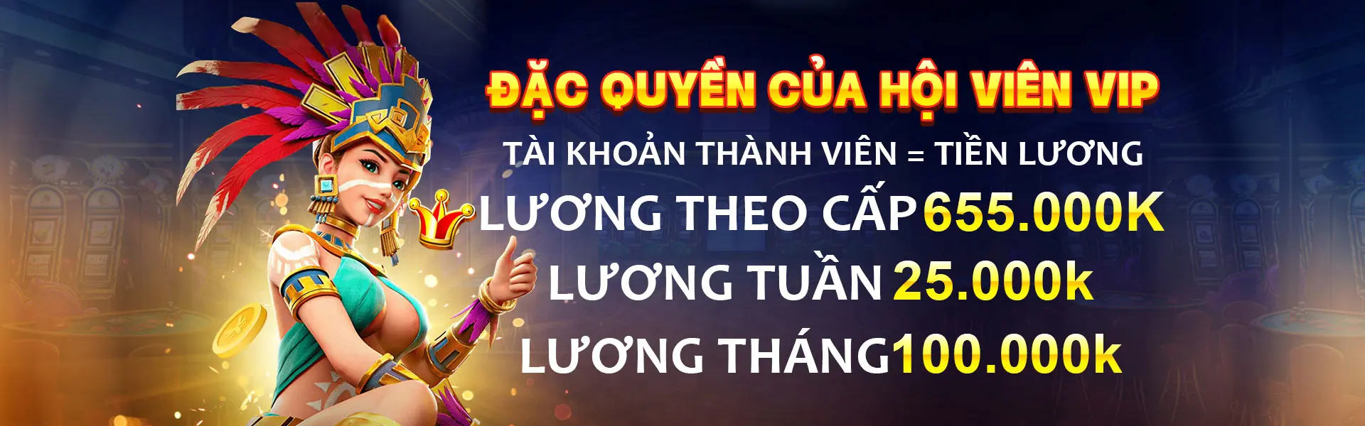 Đặt quyền của hội viên vip